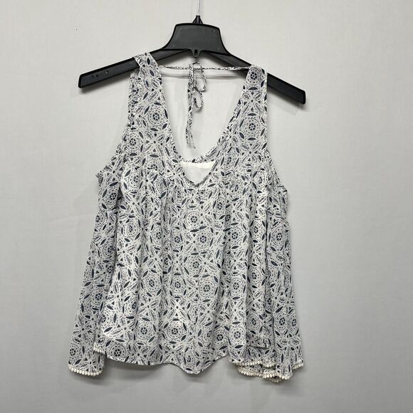 Abercrombie & Fitch Women Cold Shoulder Blouse Top Shirt Size Small B326 -7 - Picture 12 of 15